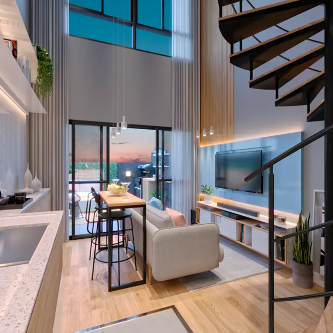 Apartamento com 2 quartos à venda, 51m2 em Santa Felicidade, Curitiba - PR - imagem 6 Foto 6 de Apartamento com 2 quartos à venda, 51m2 em Santa Felicidade, Curitiba - PR