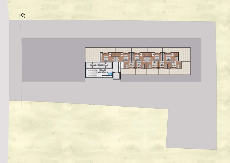 Cobertura com 1 quarto à venda, 23m2 em Portão, Curitiba - PR - imagem 9 Foto 9 de Cobertura com 1 quarto à venda, 23m2 em Portão, Curitiba - PR