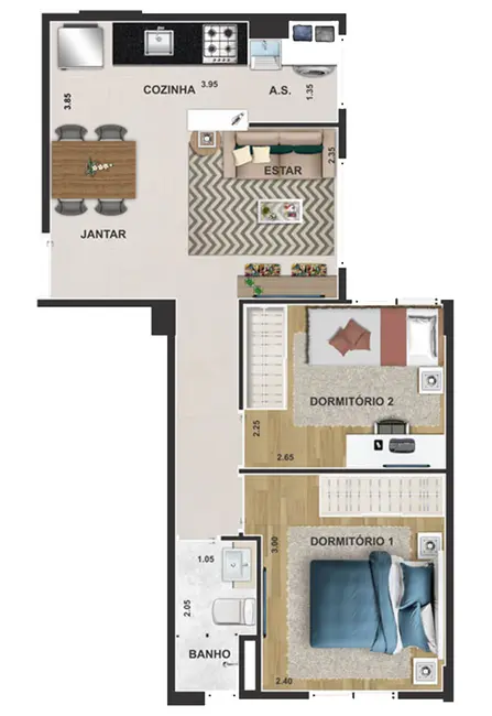 Foto 9 de Apartamento com 2 quartos à venda, 39m2 em Santana, São Paulo - SP