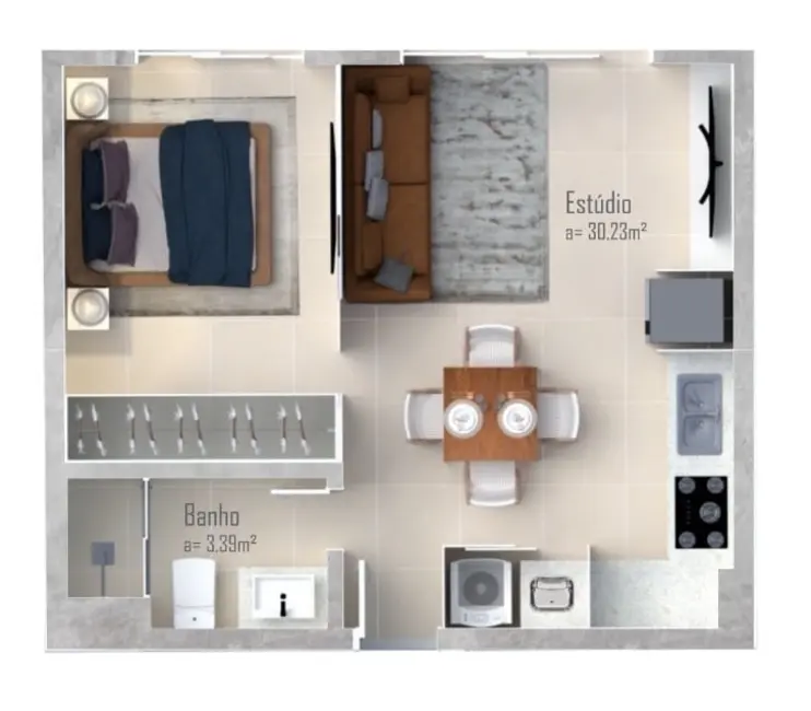 Foto 8 de Apartamento com 2 quartos à venda, 98m2 em Trindade, Florianopolis - SC