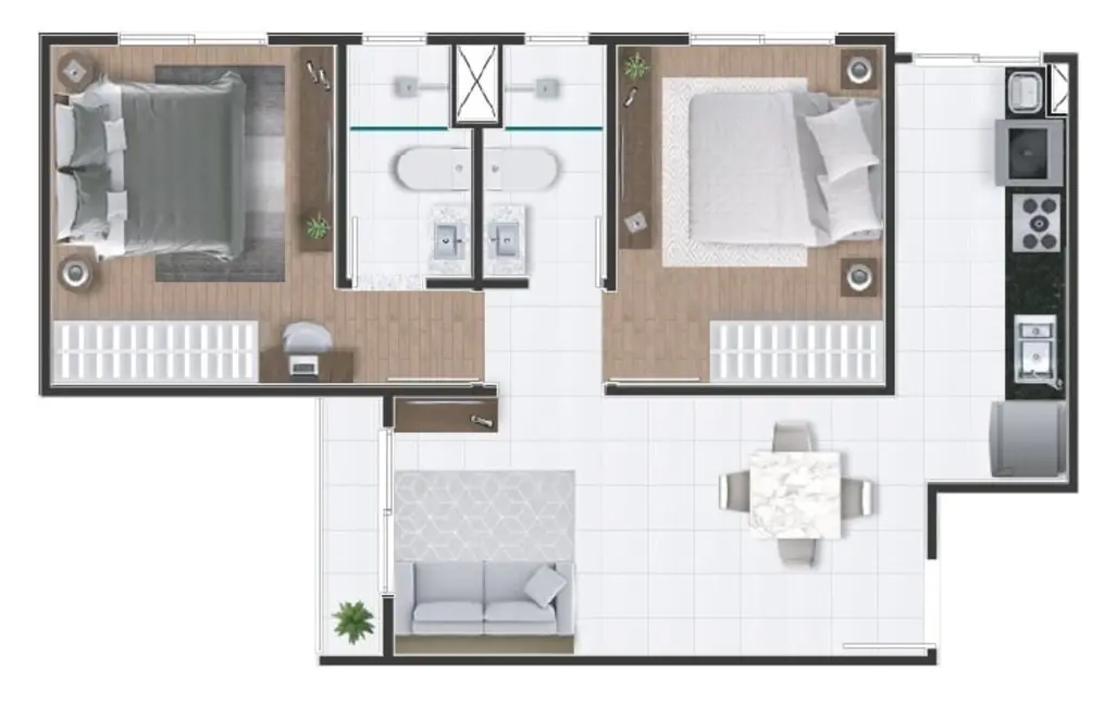 Apartamento com 2 quartos à venda, 51m2 em Ortizes, Valinhos - SP - imagem 9 Foto 9 de Apartamento com 2 quartos à venda, 51m2 em Ortizes, Valinhos - SP