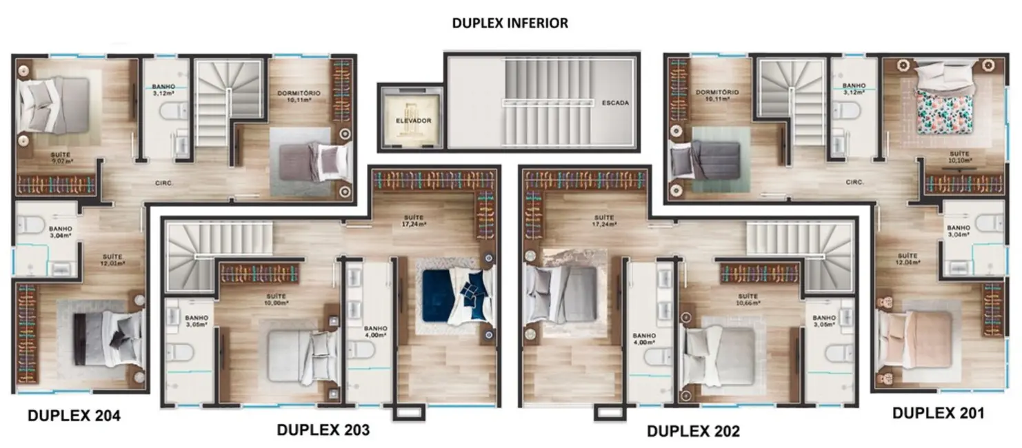 Foto 8 de Apartamento com 3 quartos à venda, 101m2 em Bombinhas - SC