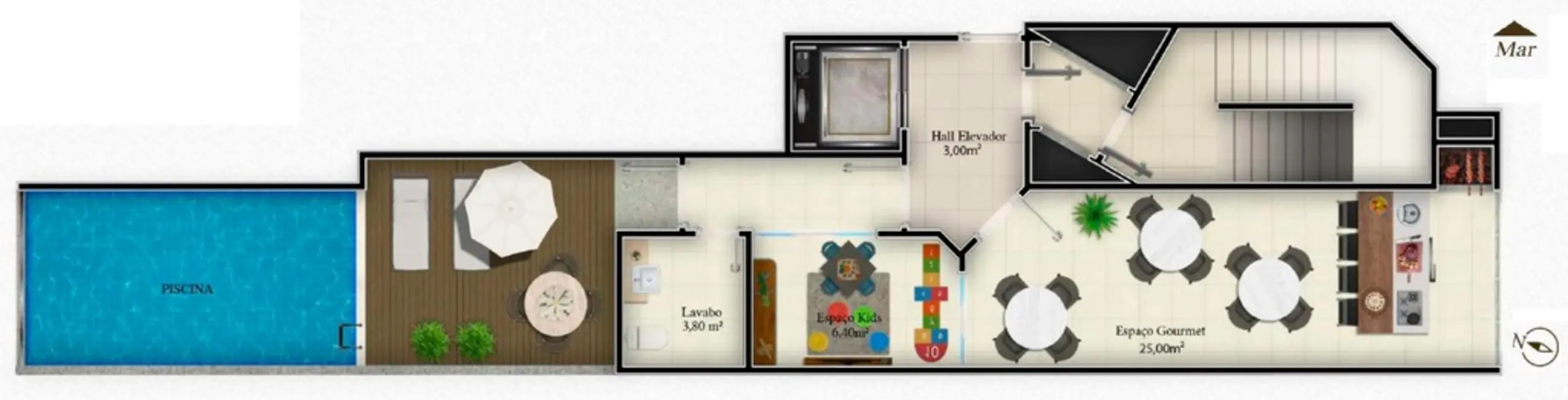 Foto 5 de Apartamento com 3 quartos à venda, 99m2 em Meia Praia, Itapema - SC