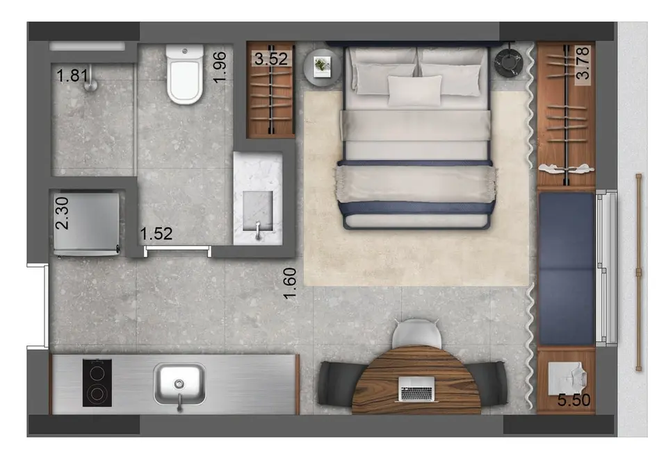 Foto 9 de Apartamento com 1 quarto à venda, 60m2 em Jardins, São Paulo - SP
