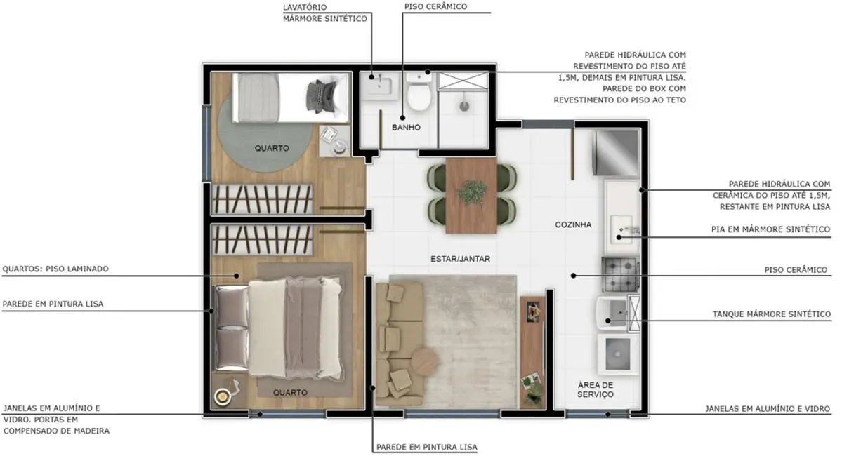 Foto 9 de Apartamento com 2 quartos à venda, 36m2 em Taquara, Rio De Janeiro - RJ