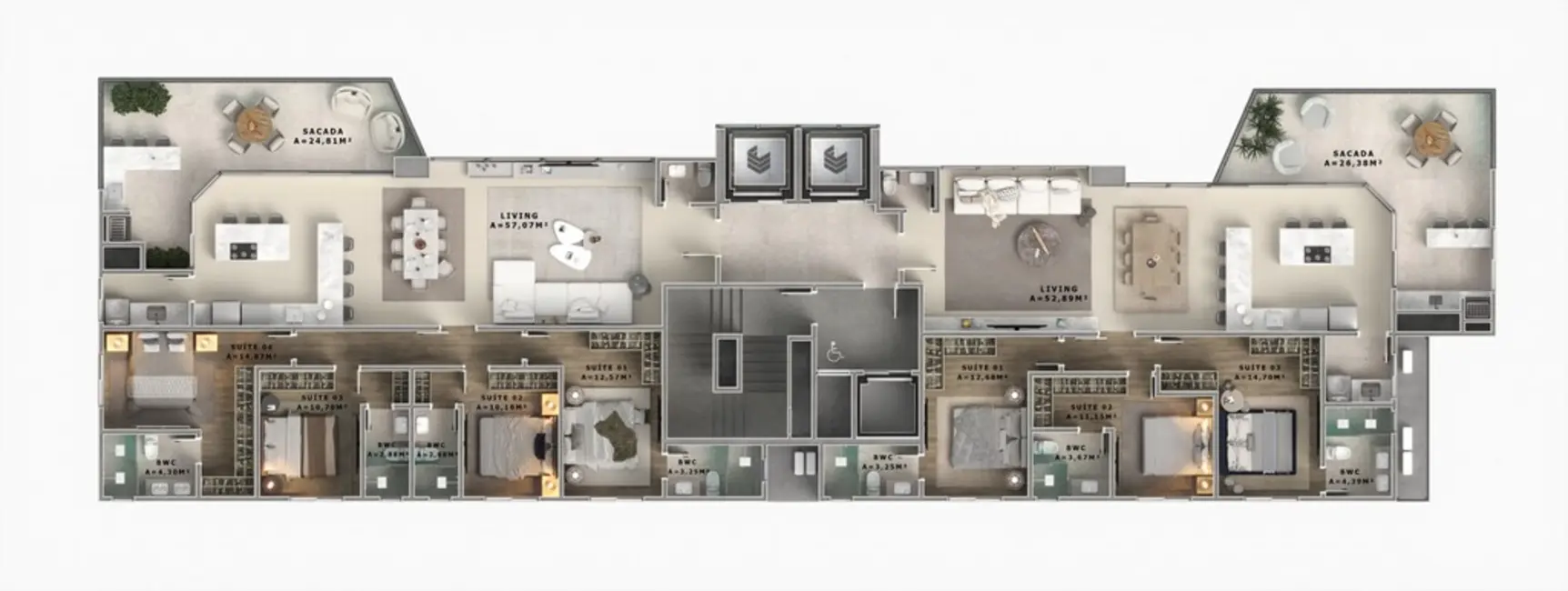 Foto 5 de Apartamento com 4 quartos à venda, 173m2 em Itapema - SC