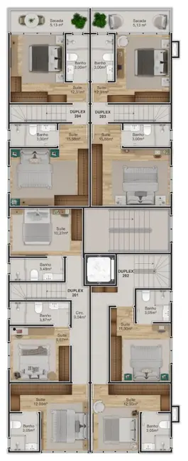 Apartamento com 3 quartos à venda, 98m2 em Bombinhas - SC - imagem 7 Foto 7 de Apartamento com 3 quartos à venda, 98m2 em Bombinhas - SC
