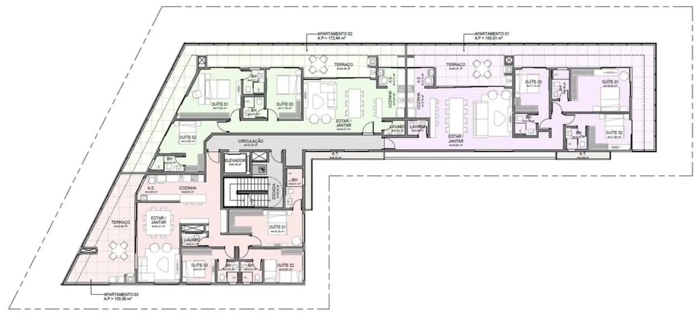 Foto 2 de Apartamento com 3 quartos à venda, 102m2 em Bombinhas - SC