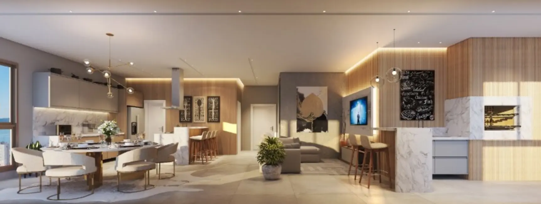 Foto 3 de Apartamento com 3 quartos à venda, 129m2 em Meia Praia, Itapema - SC