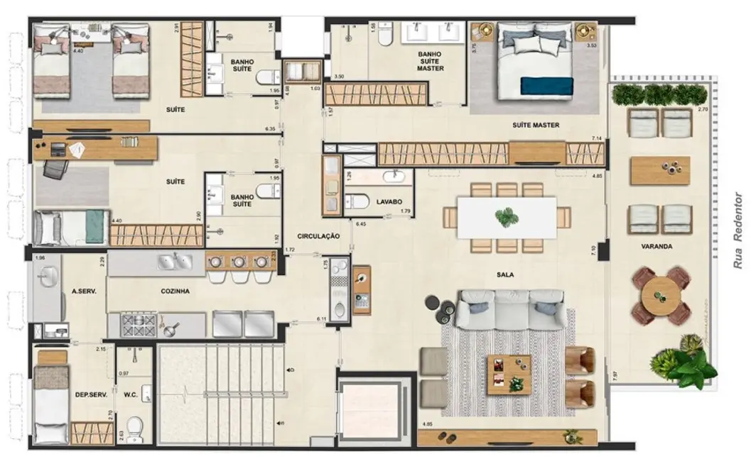 Foto 7 de Apartamento com 4 quartos à venda, 195m2 em Ipanema, Rio De Janeiro - RJ