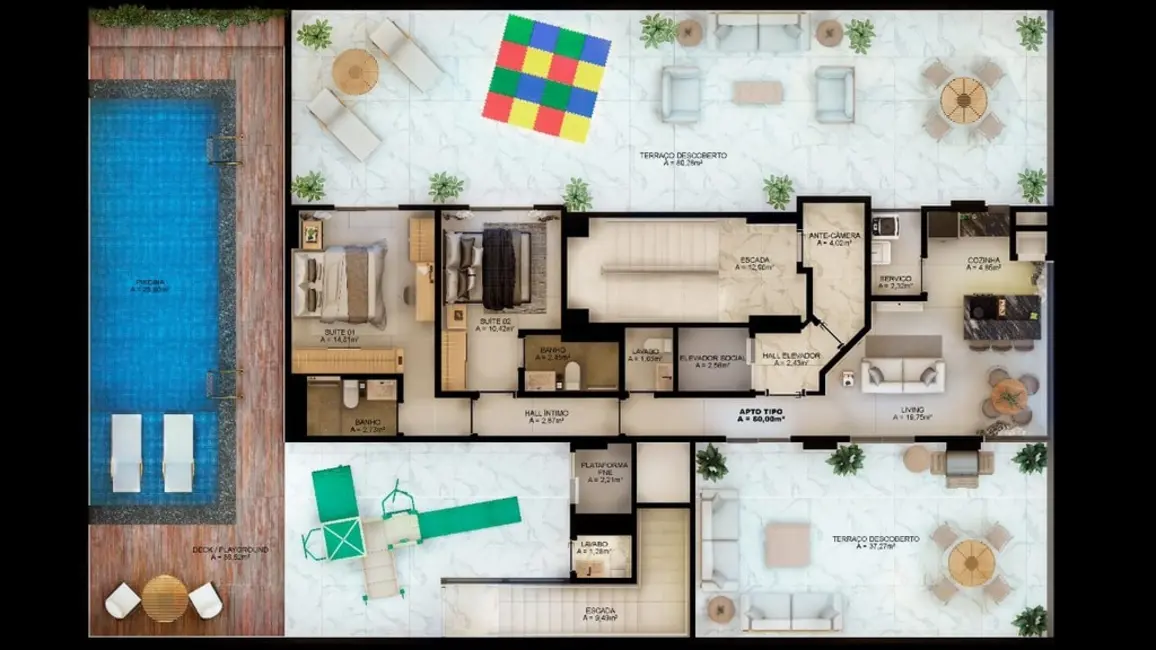 Foto 19 de Apartamento com 2 quartos à venda, 80m2 em Porto Belo - SC