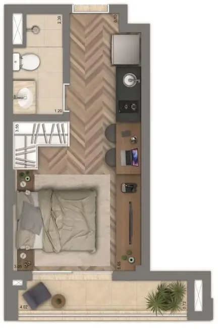 Foto 7 de Loja com 1 quarto à venda, 24m2 em Vila Dom Pedro I, São Paulo - SP