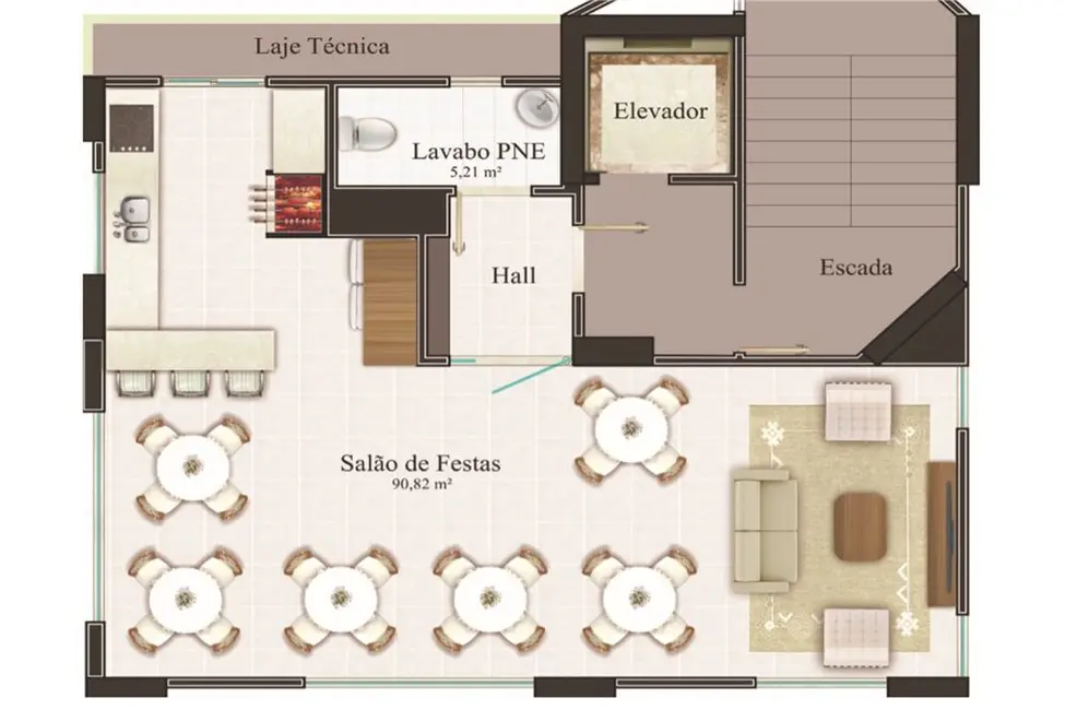 Apartamento à venda, 53m2 em Centro, Balneario Camboriu - SC - imagem 8 Foto 8 de Apartamento à venda, 53m2 em Centro, Balneario Camboriu - SC