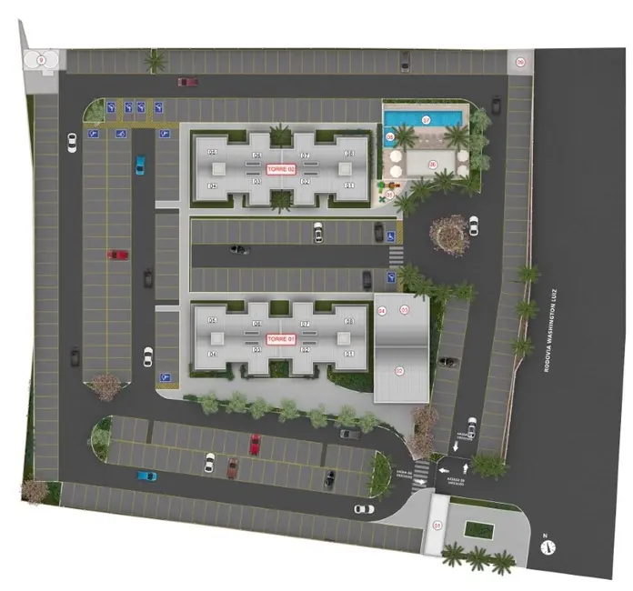 Apartamento com 2 quartos à venda, 45m2 em Chácaras Rio-Petrópolis, Duque De Caxias - RJ - imagem 8 Foto 8 de Apartamento com 2 quartos à venda, 45m2 em Chácaras Rio-Petrópolis, Duque De Caxias - RJ