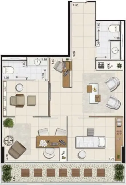 Foto 9 de Sala Comercial à venda, 66m2 em Bethaville I, Barueri - SP