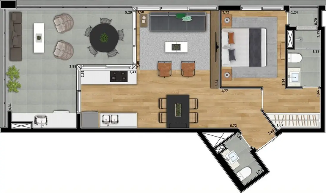 Apartamento com 3 quartos à venda, 125m2 em Perdizes, São Paulo - SP - imagem 9 Foto 9 de Apartamento com 3 quartos à venda, 125m2 em Perdizes, São Paulo - SP