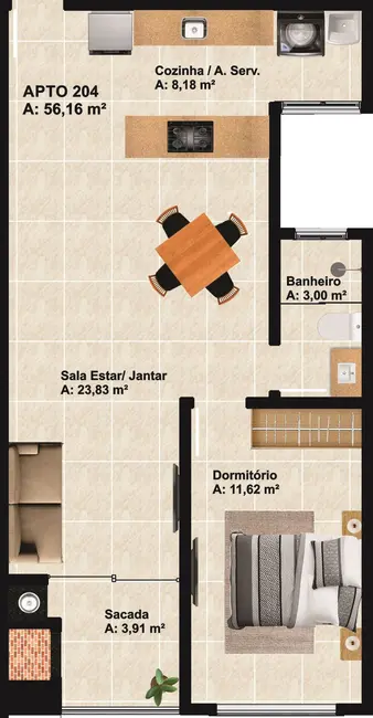 Foto 9 de Apartamento com 1 quarto à venda, 56m2 em Ingleses do Rio Vermelho, Florianopolis - SC