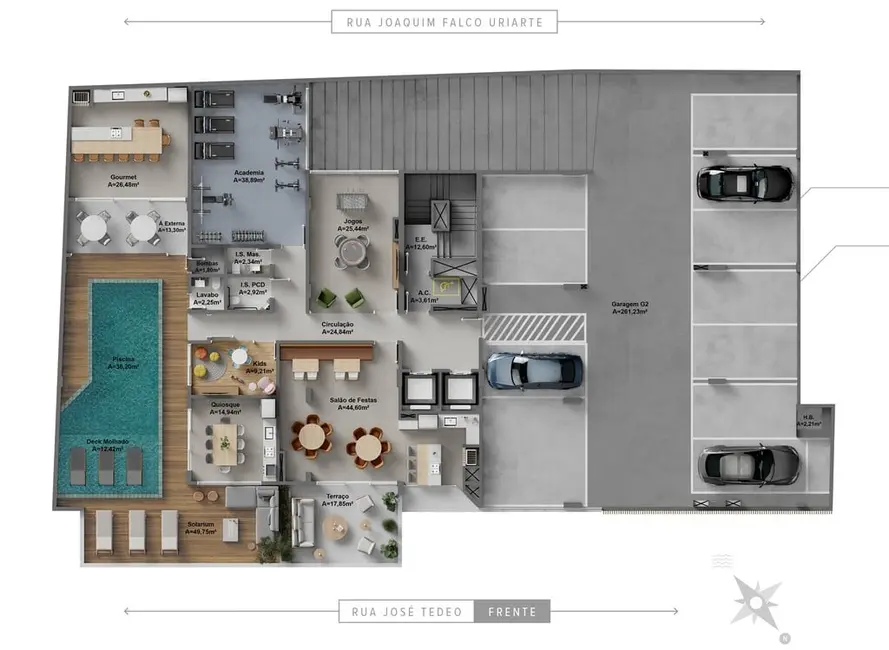 Foto 7 de Apartamento com 2 quartos à venda, 68m2 em São Judas, Itajai - SC