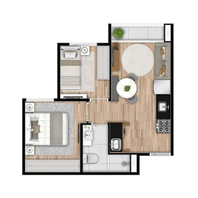 Apartamento com 2 quartos à venda, 35m2 em Ipiranga, São Paulo - SP - imagem 9 Foto 9 de Apartamento com 2 quartos à venda, 35m2 em Ipiranga, São Paulo - SP