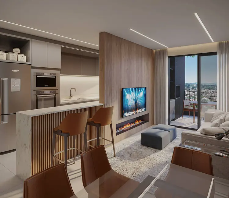 Foto 3 de Apartamento com 2 quartos à venda, 167m2 em Cabral, Curitiba - PR