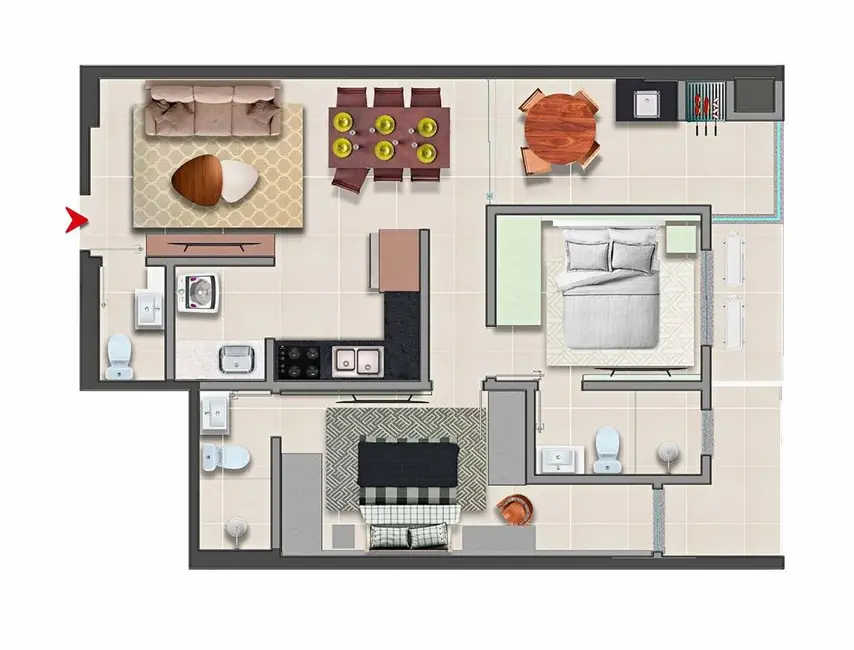 Foto 7 de Apartamento com 3 quartos à venda, 105m2 em Porto Belo - SC