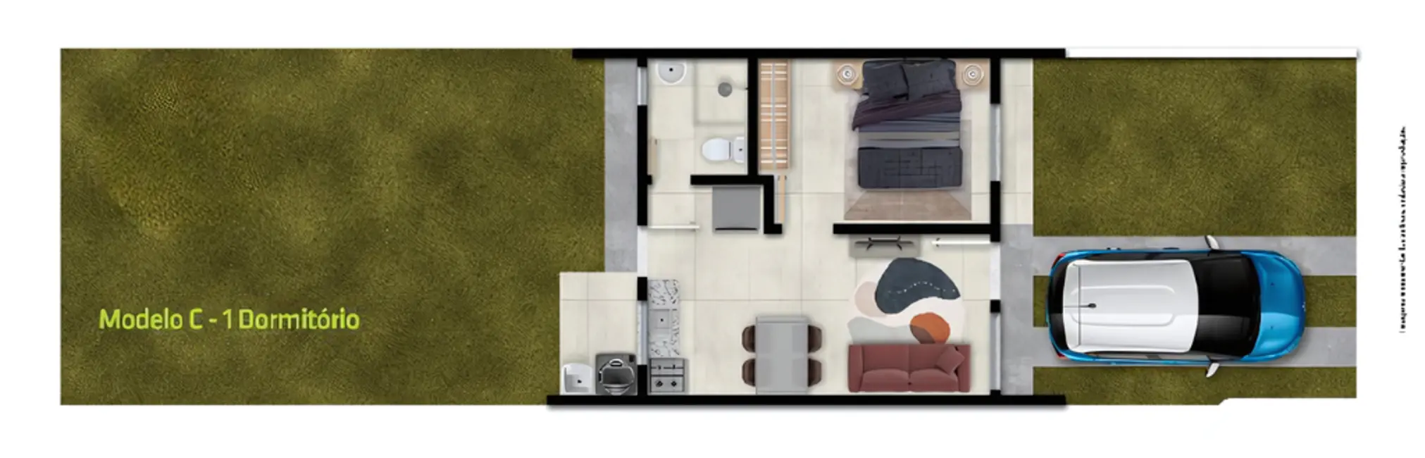 Foto 8 de Casa de Condomínio com 1 quarto à venda, 30m2 em Guaiba - RS