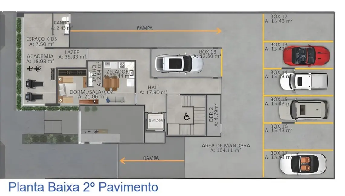 Apartamento com 3 quartos à venda, 120m2 em Capao Da Canoa - RS - imagem 9 Foto 9 de Apartamento com 3 quartos à venda, 120m2 em Capao Da Canoa - RS