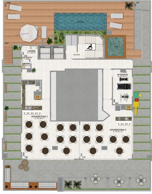 Apartamento com 3 quartos à venda, 71m2 em Capao Da Canoa - RS - imagem 9 Foto 9 de Apartamento com 3 quartos à venda, 71m2 em Capao Da Canoa - RS