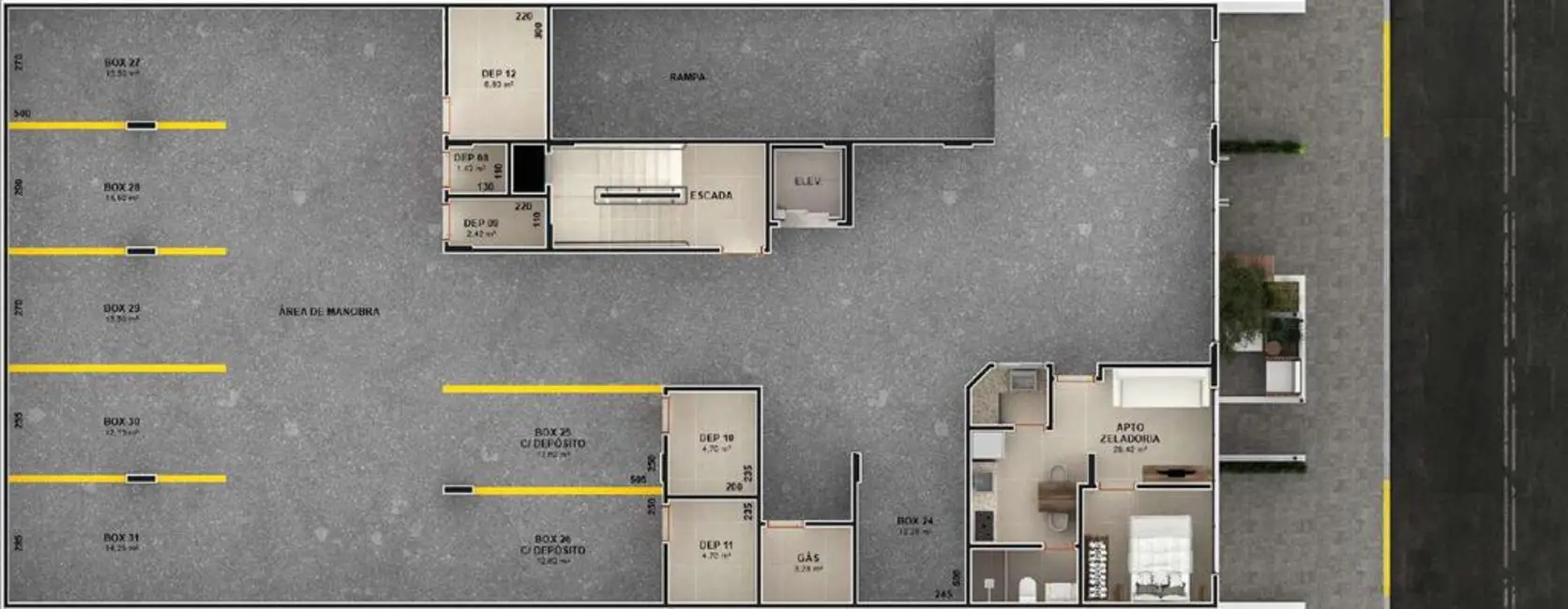 Apartamento com 3 quartos à venda, 107m2 em Capao Da Canoa - RS - imagem 6 Foto 6 de Apartamento com 3 quartos à venda, 107m2 em Capao Da Canoa - RS