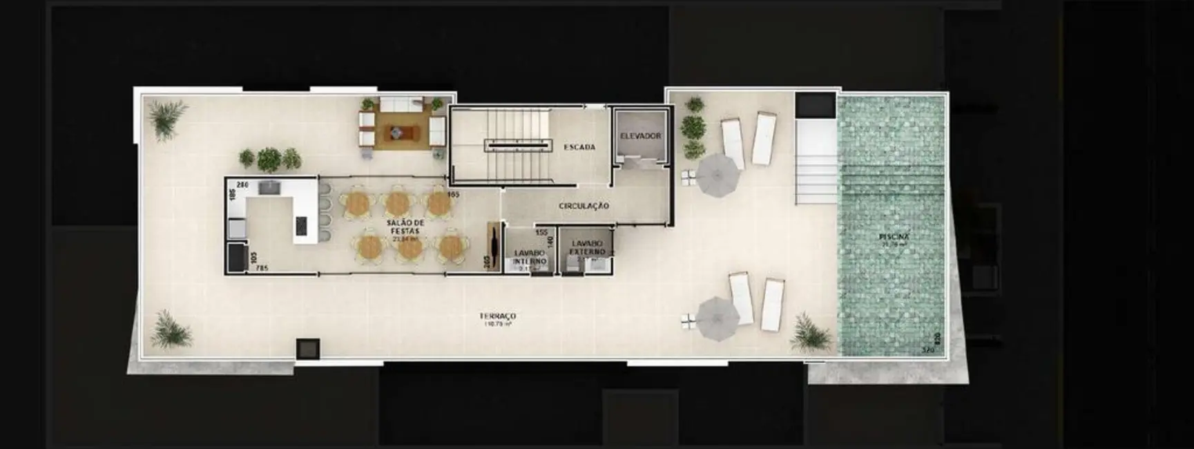 Apartamento com 3 quartos à venda, 107m2 em Capao Da Canoa - RS - imagem 8 Foto 8 de Apartamento com 3 quartos à venda, 107m2 em Capao Da Canoa - RS