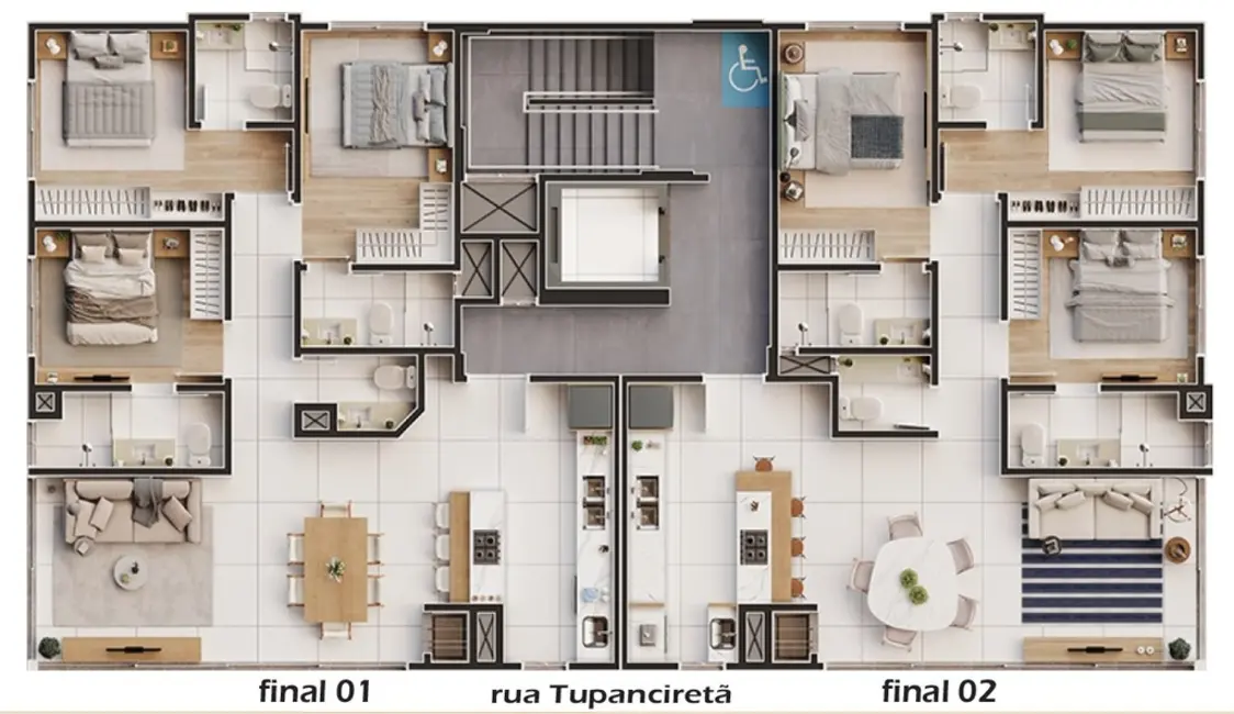Apartamento com 2 quartos à venda, 97m2 em Capao Da Canoa - RS - imagem 6 Foto 6 de Apartamento com 2 quartos à venda, 97m2 em Capao Da Canoa - RS