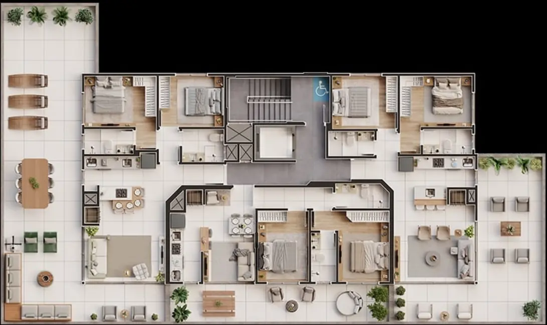 Apartamento com 2 quartos à venda, 77m2 em Capao Da Canoa - RS - imagem 7 Foto 7 de Apartamento com 2 quartos à venda, 77m2 em Capao Da Canoa - RS