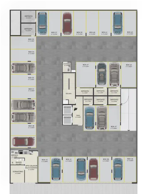 Apartamento com 3 quartos à venda, 122m2 em Capao Da Canoa - RS - imagem 6 Foto 6 de Apartamento com 3 quartos à venda, 122m2 em Capao Da Canoa - RS