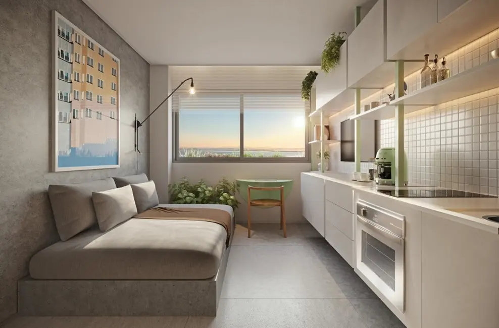 Apartamento com 1 quarto à venda, 34m2 em Menino Deus, Porto Alegre - RS - imagem 7 Foto 7 de Apartamento com 1 quarto à venda, 34m2 em Menino Deus, Porto Alegre - RS