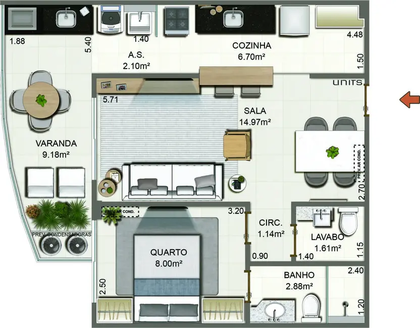 Apartamento com 2 quartos à venda, 106m2 em Itaipu, Niteroi - RJ - imagem 9 Foto 9 de Apartamento com 2 quartos à venda, 106m2 em Itaipu, Niteroi - RJ