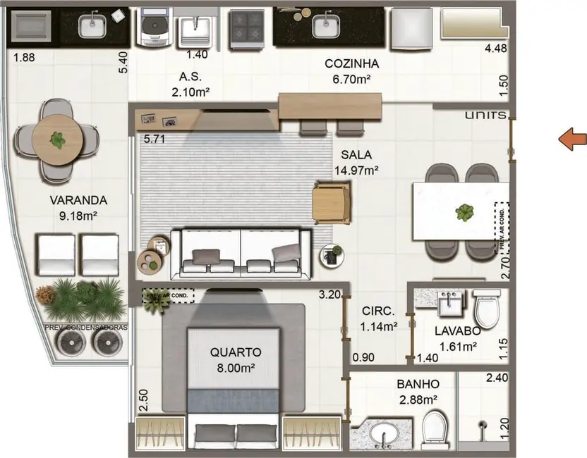 Foto 9 de Apartamento com 2 quartos à venda, 92m2 em Itaipu, Niteroi - RJ