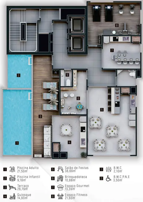 Foto 7 de Apartamento com 2 quartos à venda, 60m2 em Itapema - SC