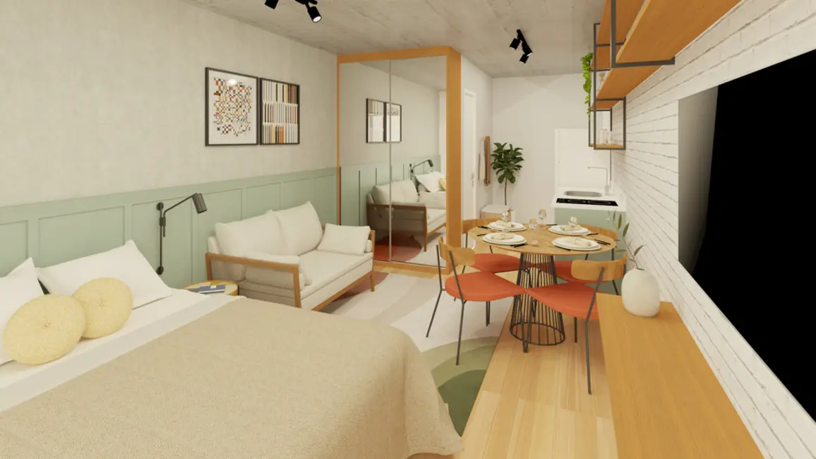 Apartamento com 1 quarto à venda, 25m2 em Higienópolis, São Paulo - SP - imagem 6 Foto 6 de Apartamento com 1 quarto à venda, 25m2 em Higienópolis, São Paulo - SP