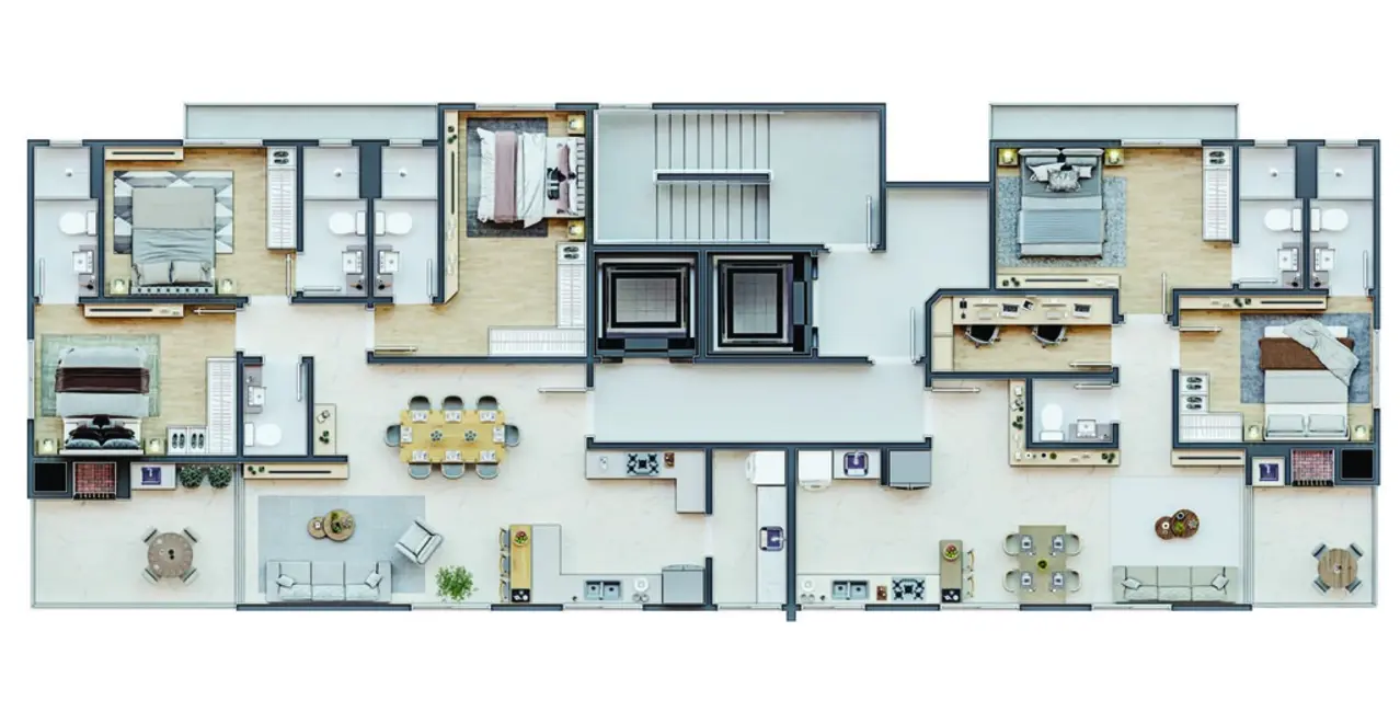 Foto 3 de Apartamento com 3 quartos à venda, 112m2 em Meia Praia, Itapema - SC