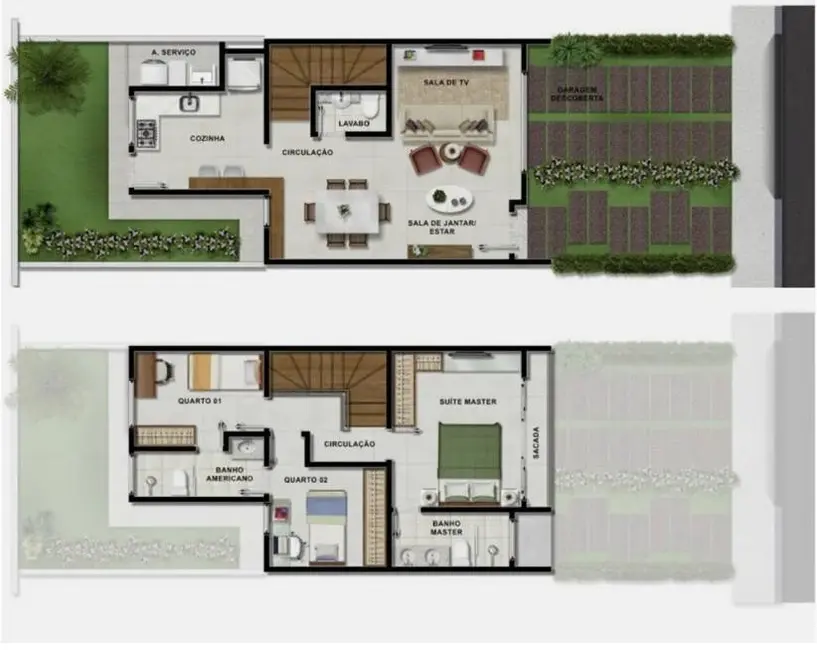 Casa de Condomínio com 3 quartos à venda, 96m2 em Goiania - GO - imagem 4 Foto 4 de Casa de Condomínio com 3 quartos à venda, 96m2 em Goiania - GO