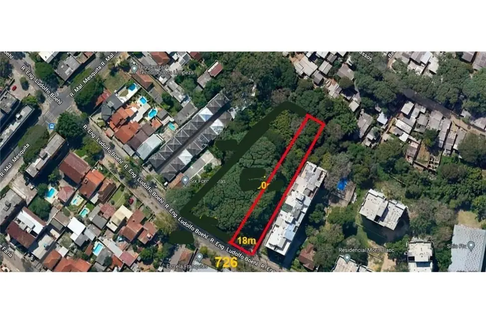 Foto 3 de Terreno / Lote à venda, 1700m2 em Teresópolis, Porto Alegre - RS
