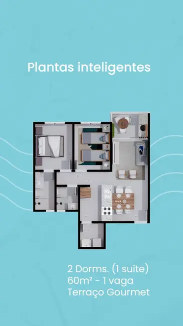 Foto 8 de Apartamento com 2 quartos à venda, 60m2 em Riviera de São Lourenço, Bertioga - SP