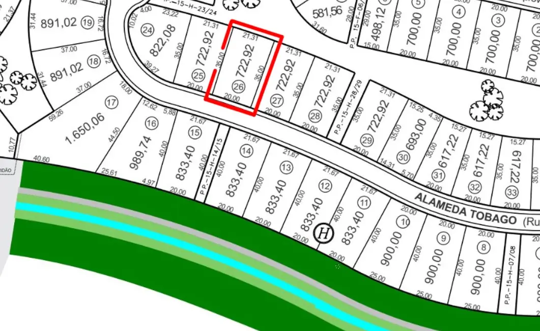 Foto 3 de Terreno / Lote à venda, 723m2 em Bertioga - SP