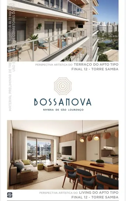 Foto 7 de Apartamento com 3 quartos à venda, 112m2 em Riviera de São Lourenço, Bertioga - SP