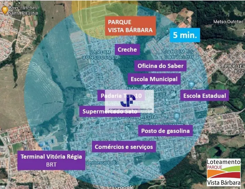 Foto 8 de Terreno / Lote à venda, 154m2 em Parque Vitória Régia, Sorocaba - SP