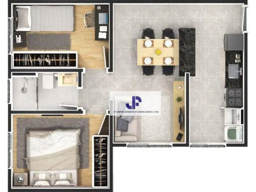 Foto 3 de Apartamento com 2 quartos à venda, 44m2 em Jardim Califórnia, Sorocaba - SP