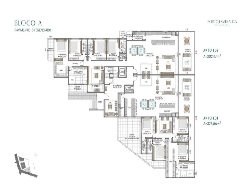 Apartamento com 4 quartos à venda, 230m2 em Praia do Estaleiro, Balneario Camboriu - SC - imagem 6 Foto 6 de Apartamento com 4 quartos à venda, 230m2 em Praia do Estaleiro, Balneario Camboriu - SC