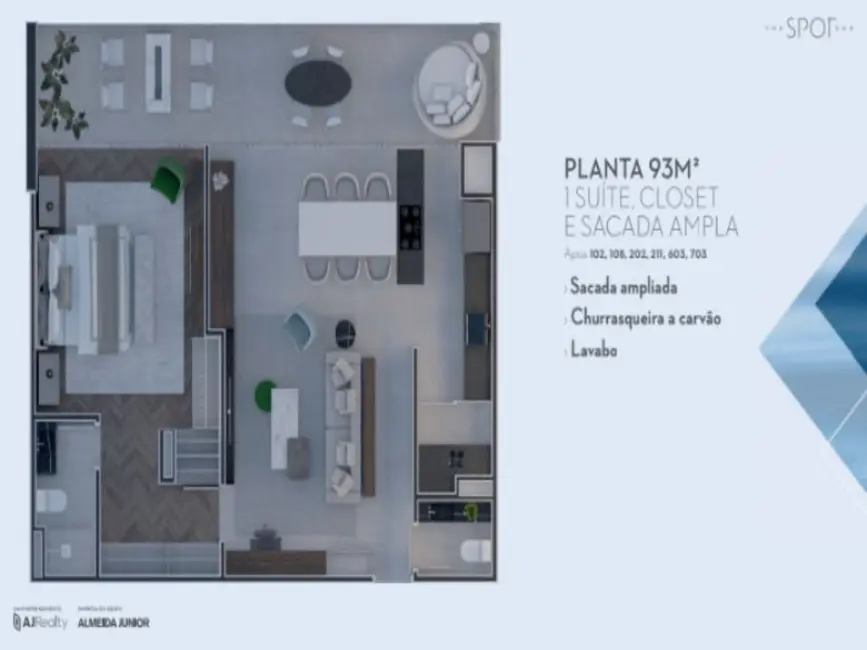 Apartamento com 2 quartos à venda, 83m2 em Estados, Balneario Camboriu - SC - imagem 7 Foto 7 de Apartamento com 2 quartos à venda, 83m2 em Estados, Balneario Camboriu - SC