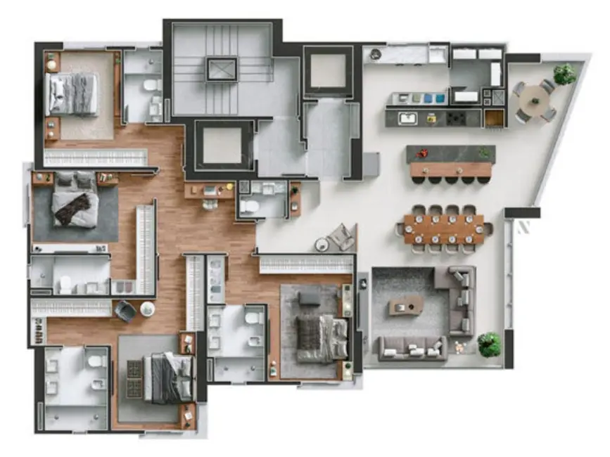 Foto 4 de Apartamento com 4 quartos à venda, 190m2 em Centro, Balneario Camboriu - SC