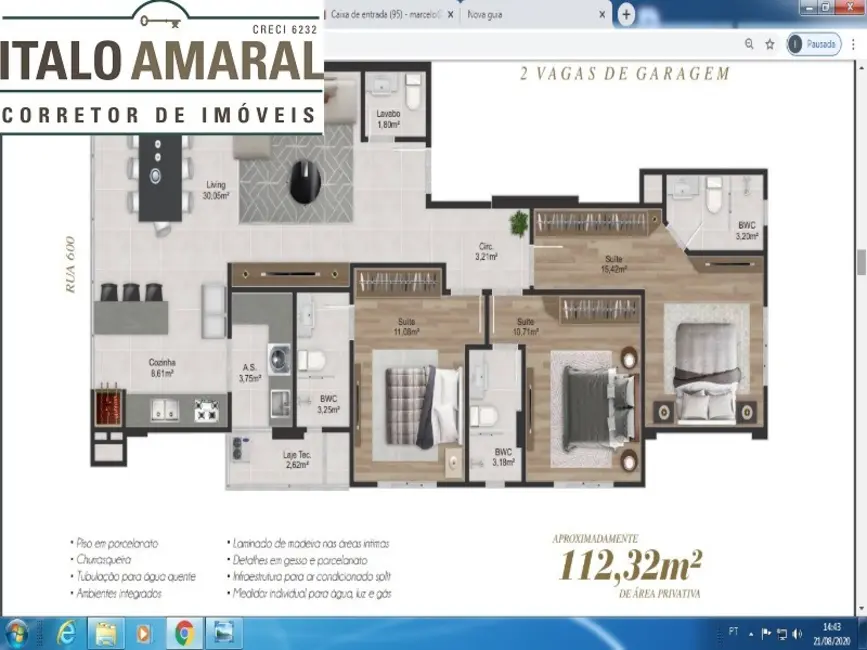 Foto 8 de Apartamento com 3 quartos à venda, 112m2 em Centro, Balneario Camboriu - SC